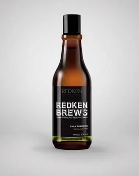 Redken Brews 3-in-1 Shampoo, Conditioner and Body Wash bottle image.